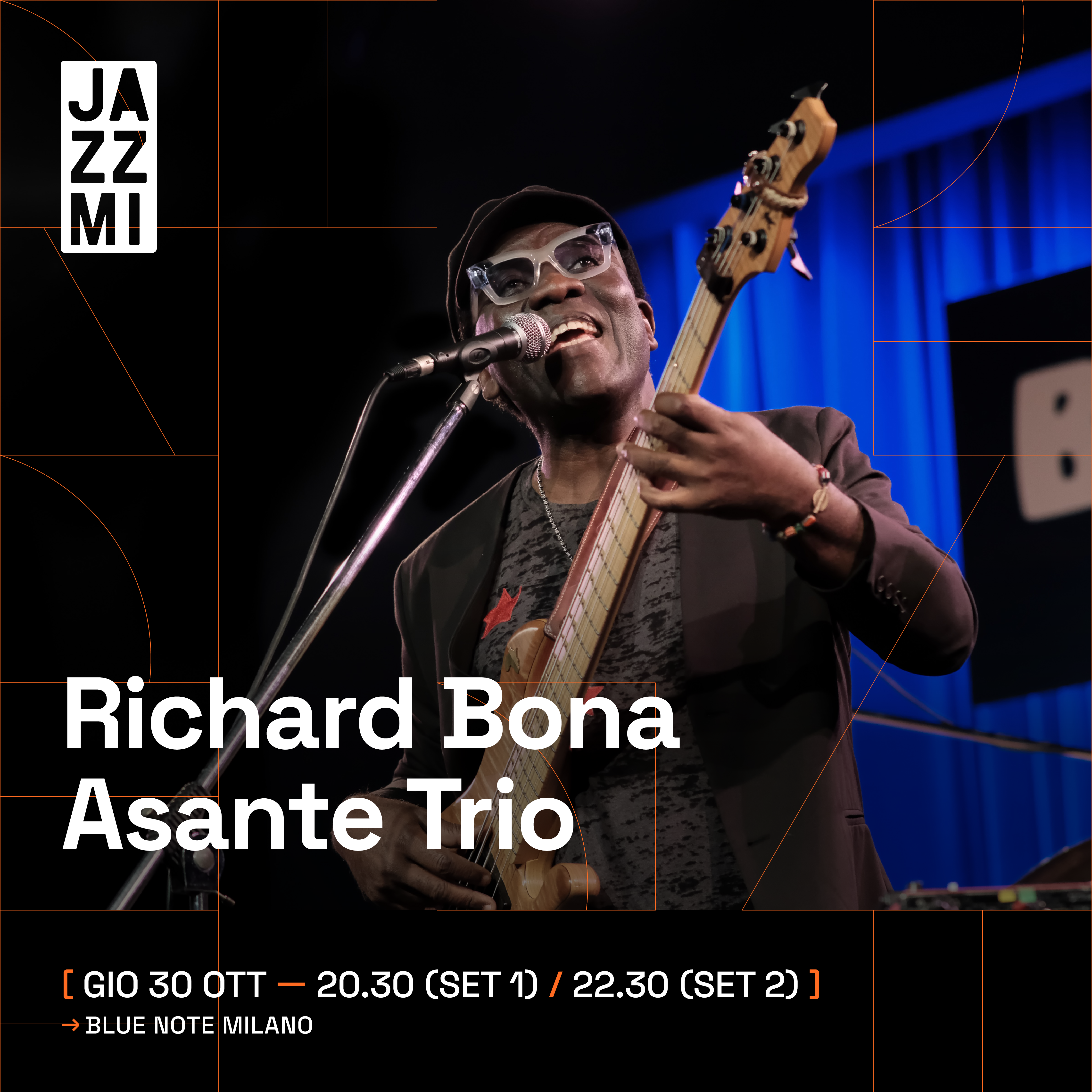 JAZZMI 2025: Richard Bona Asante Trio 30/10/2025 20.30